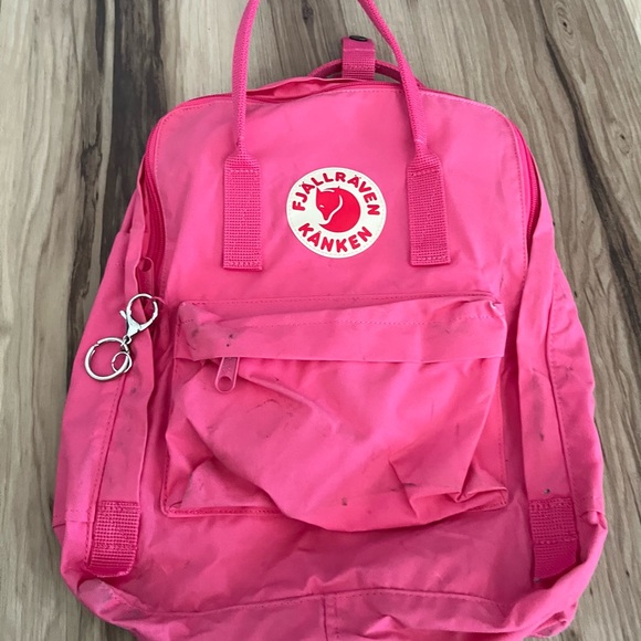 Fjallraven Handbags - Fjallraven Kanken Hot Pink Backpack marks